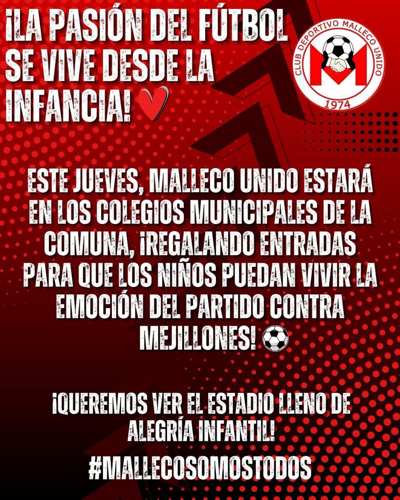Malleco Unido regala entradas a miles de niños para incentivar el amor por el club