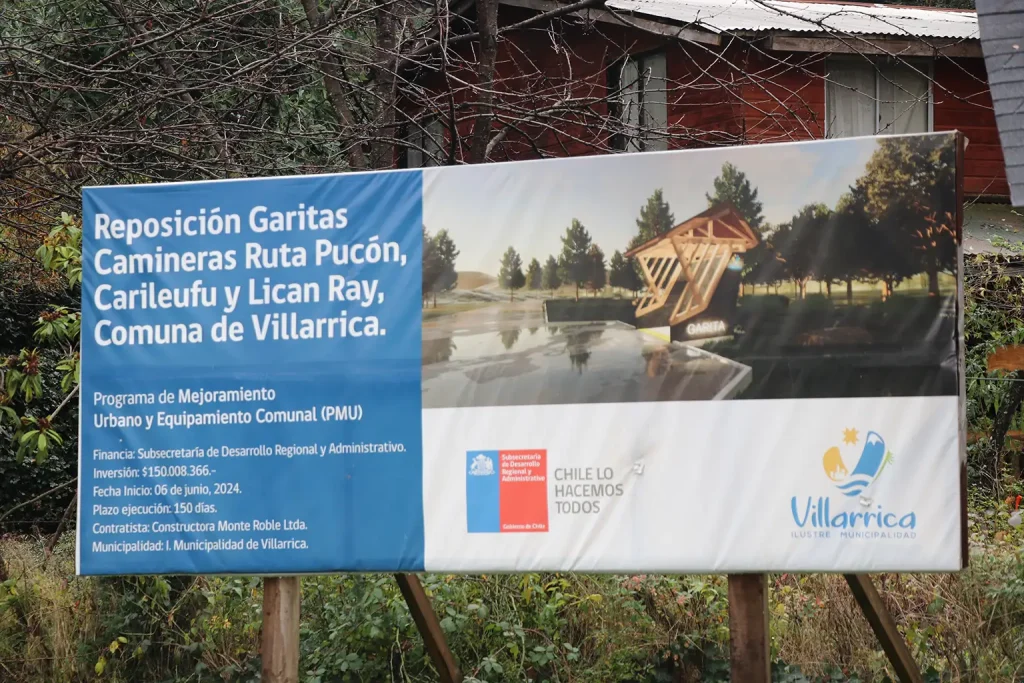 Municipalidad de Villarrica invertirá $54 millones en 7 nuevas garitas peatonales