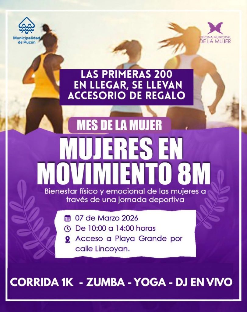 Siete actividades para conmemorar el Mes de la Mujer en Pucón
