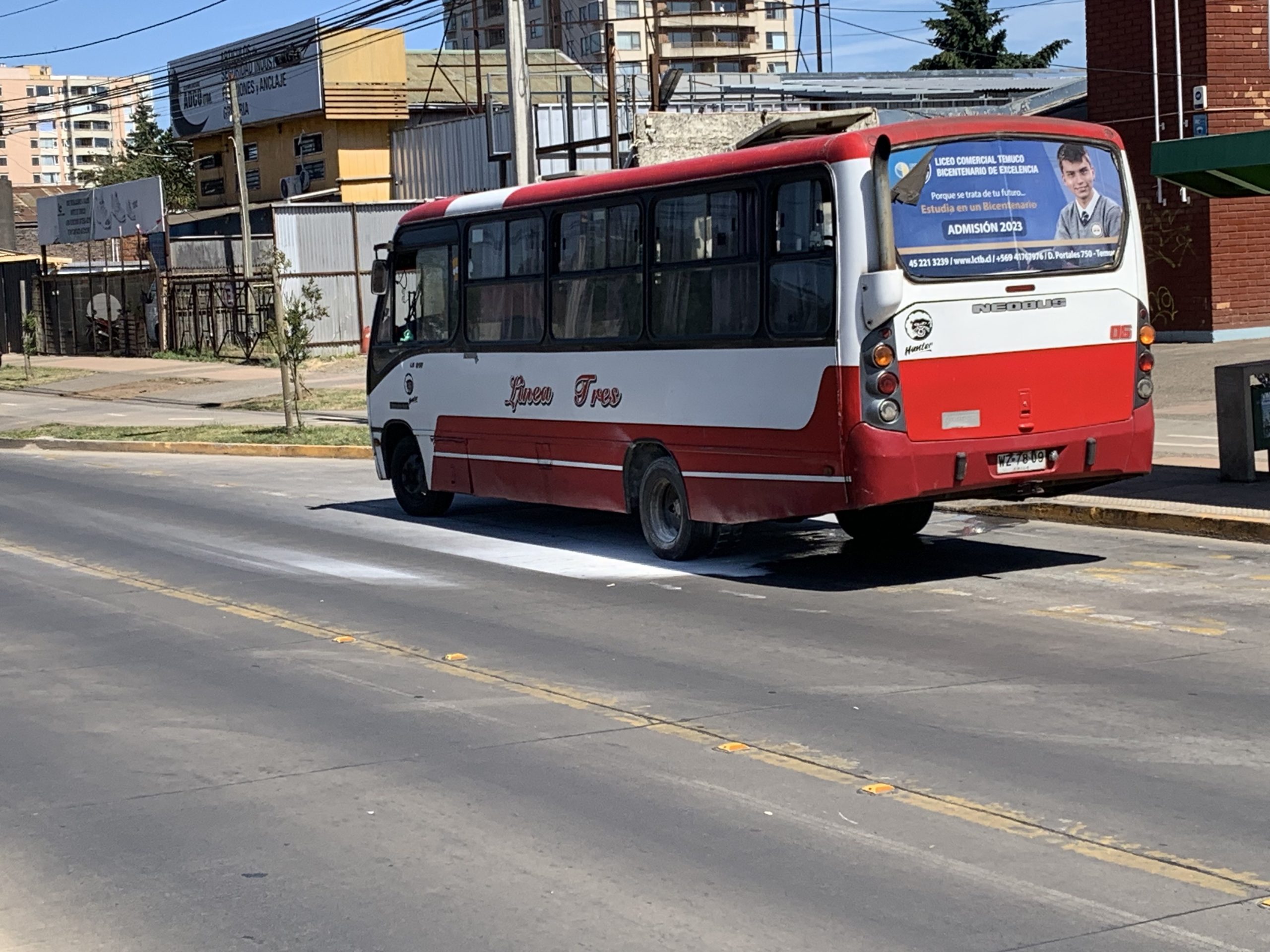 Pasajero ataca con manopla a conductor de la Línea Tres de Temuco