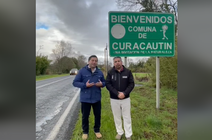 Alcaldes de Curacautín y Lautaro unen fuerzas para reparar Ruta S-11