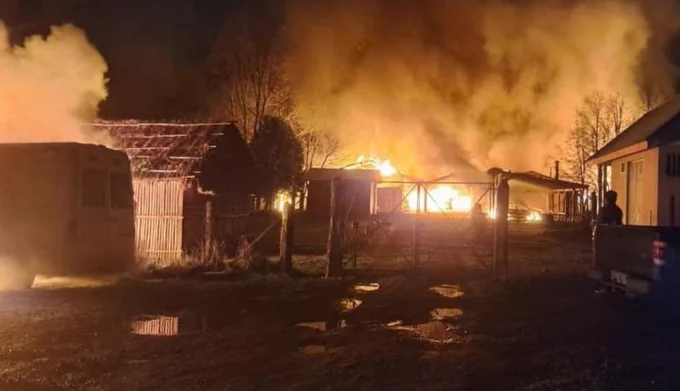 Resistencia Mapuche Malleco, se atribuyó el ataque incendiario ocurrido en Traiguén
