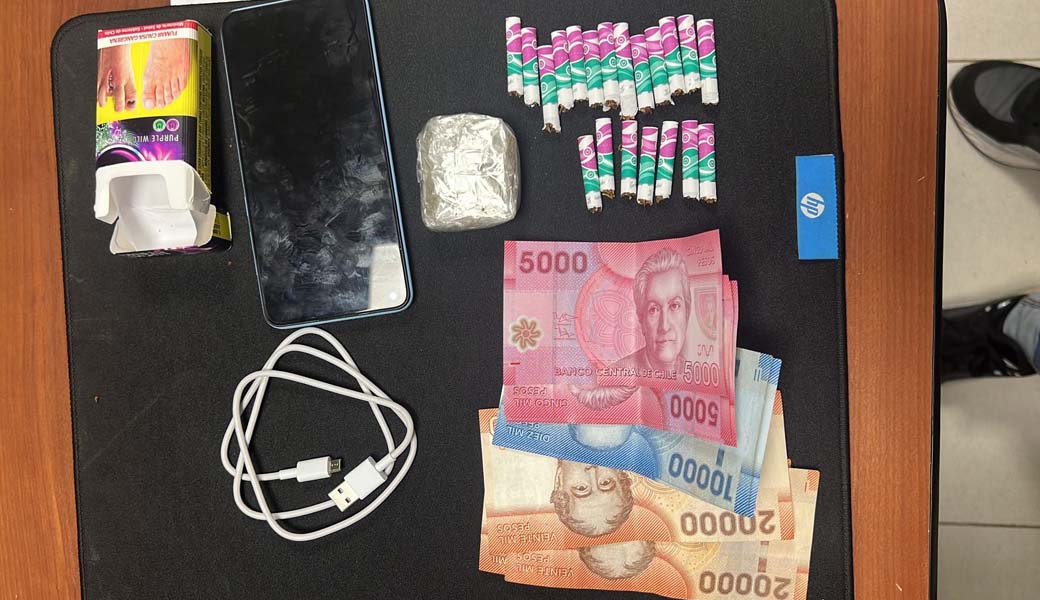 Detienen a gendarme por ingresar droga y celulares a la cárcel de Angol. Se investiga microtráfico y cohecho