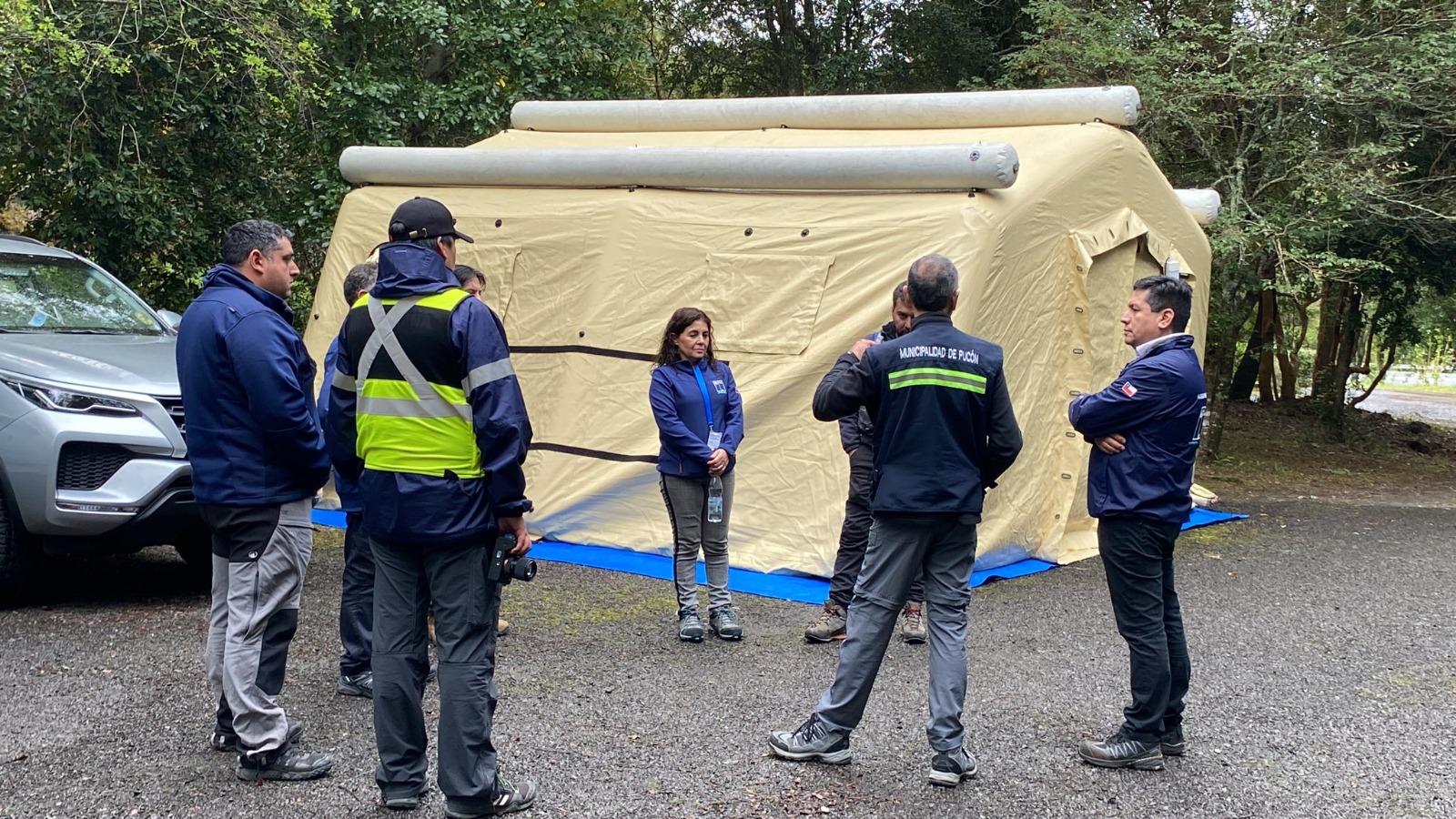 Seremi de Salud inspeccionó coordinación y respuesta ante eventual erupción del volcán Villarrica