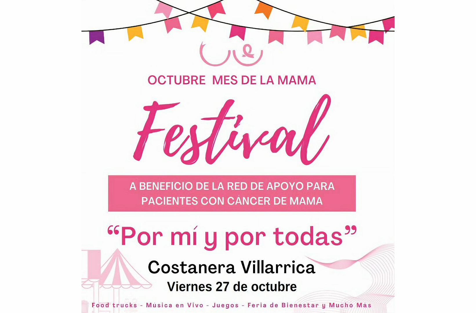 Festival “Por Mi y por Todas” se celebrará en Villarrica este mes de octubre