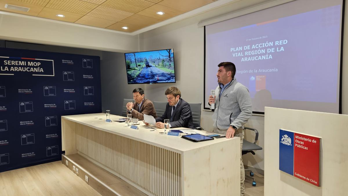 MOP presenta plan inédito para mejorar la red vial de La Araucanía