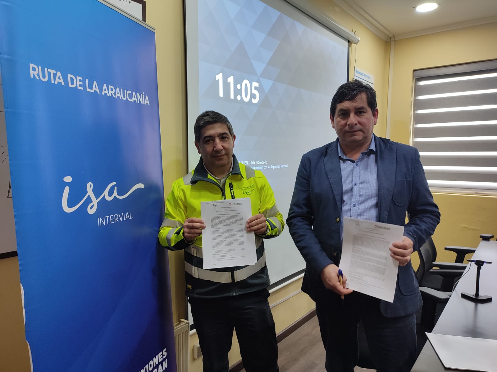 Un convenio entre Ruta de La Araucanía y la Federación de Sindicatos de Transporte y Carguío Forestal, que fortalece la educación vial
