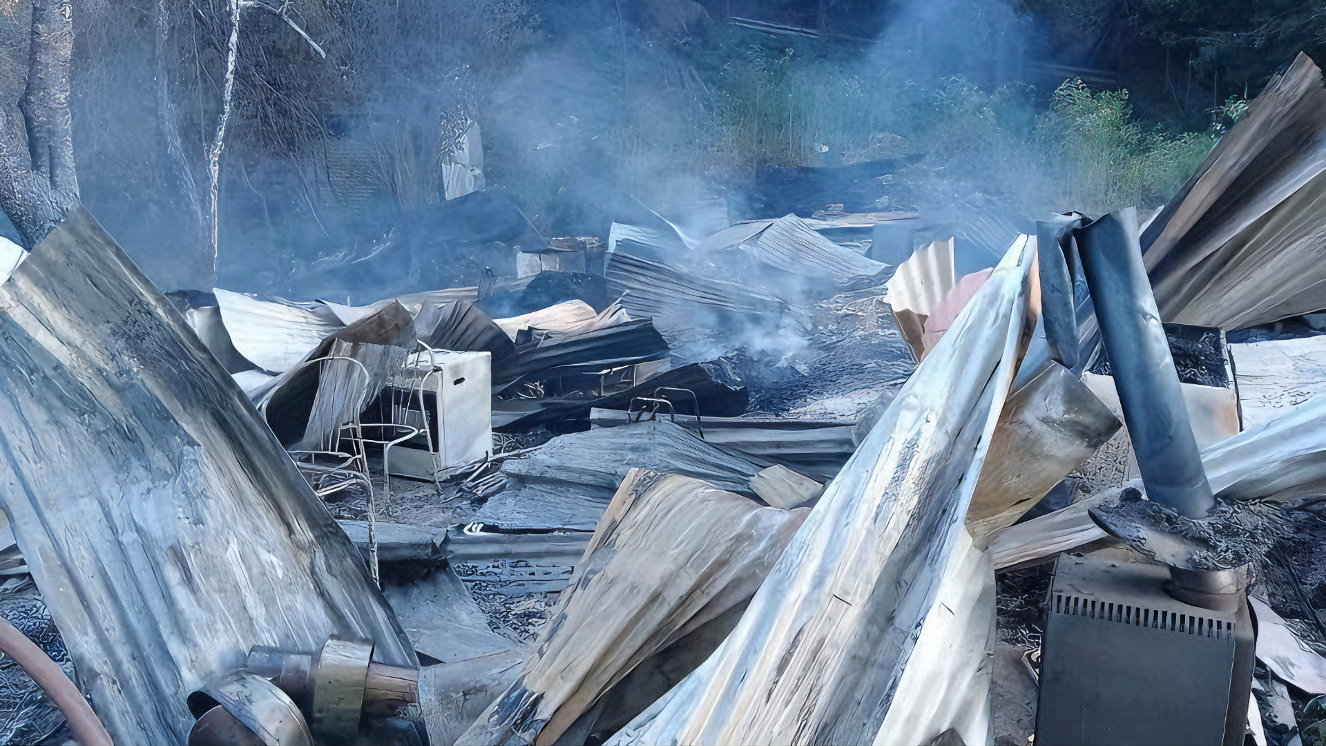 Incendio en Collipulli: una plantación de pinos y una vivienda destruidas