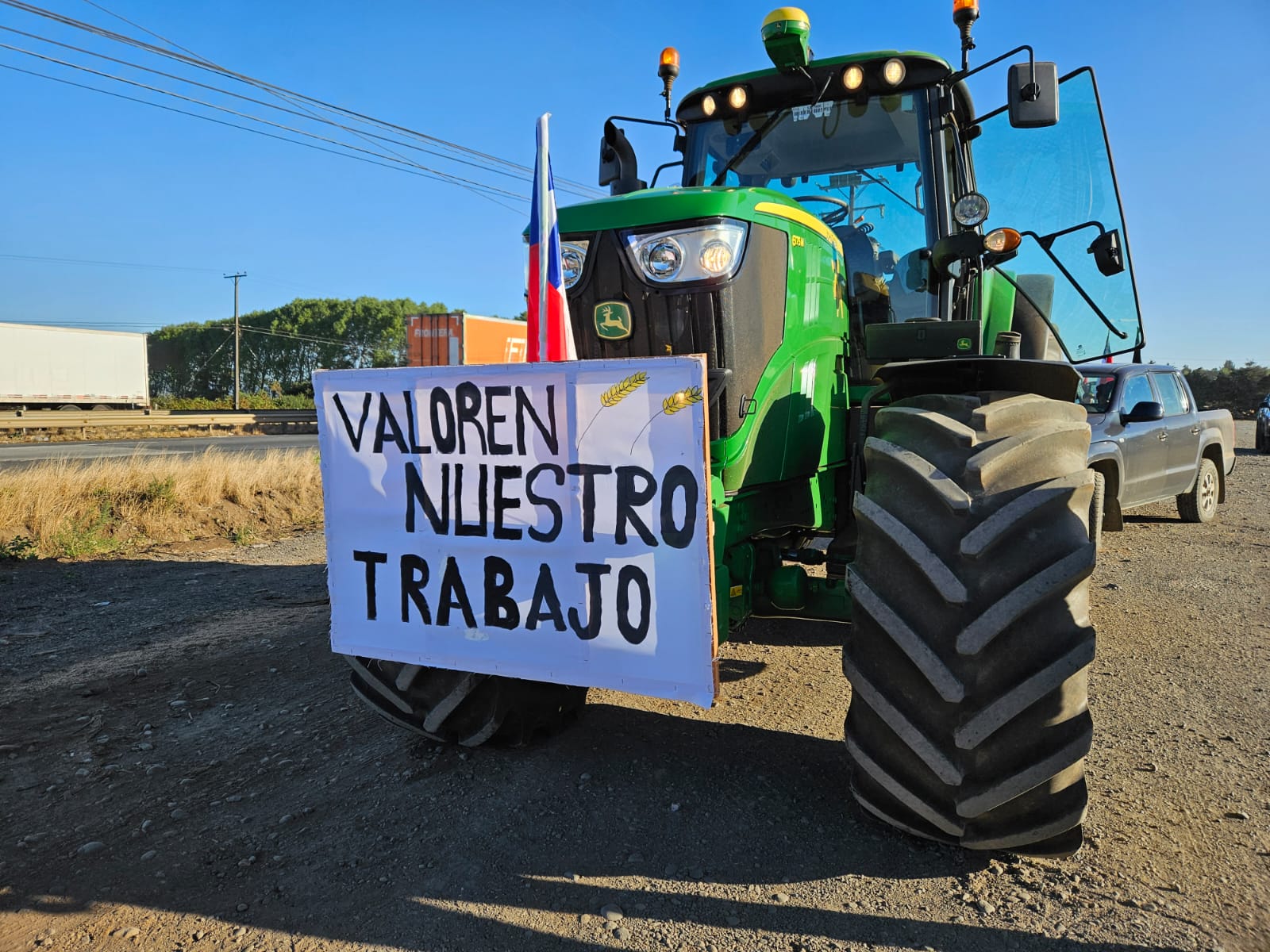 Agricultores de La Araucanía se movilizan en Temuco por bajo precio del trigo