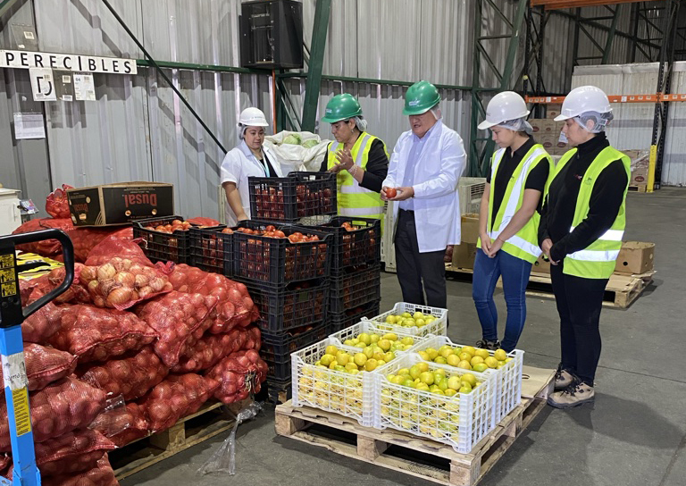 Seremi de Educación y Junaeb supervisan bodega de empresa de alimentación para asegurar el inicio del PAE en La Araucanía
