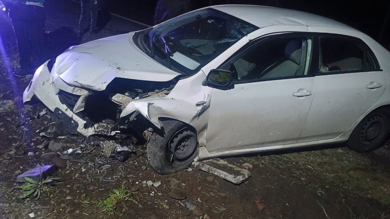 Accidente en la ruta Villarrica Freire deja a una persona lesionada