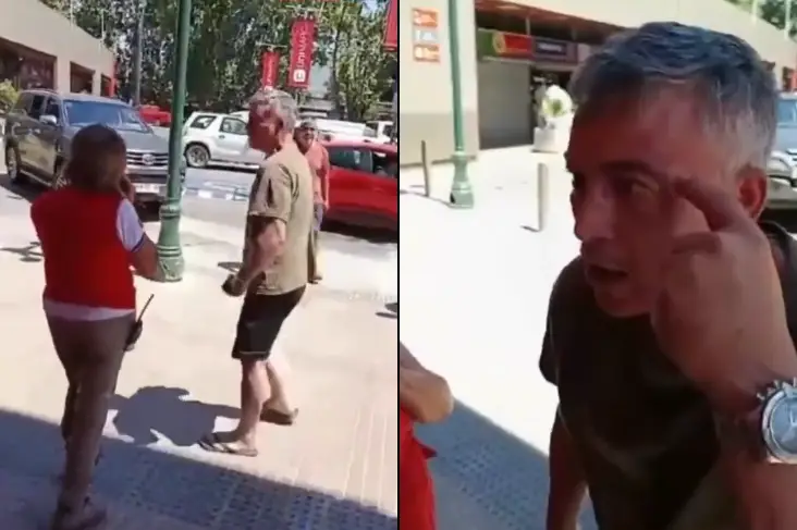 Turista argentino profiere insultos racistas contra trabajadores de supermercado en Isla de Maipo. El video se viralizó generando repudio