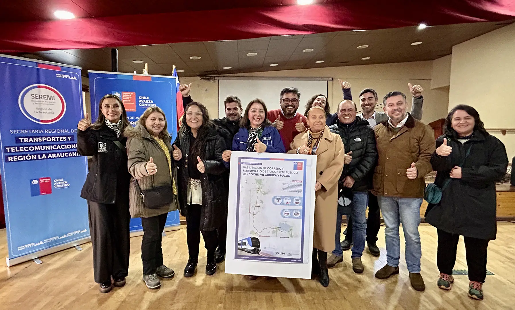 MTT inicia estudio para corredor ferroviario entre Loncoche, Villarrica y Pucón.