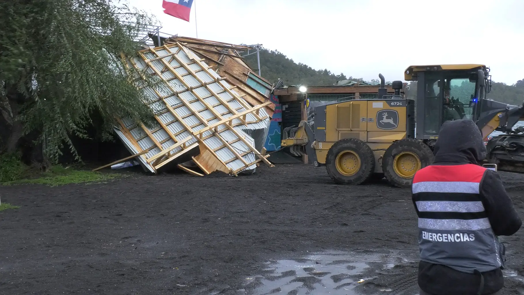 Lluvias y vientos intensos activan alerta temprana en La Araucanía