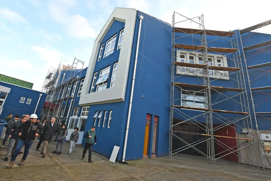 Escuela Villa Carolina en Temuco alcanza 90% de avance en sus obras