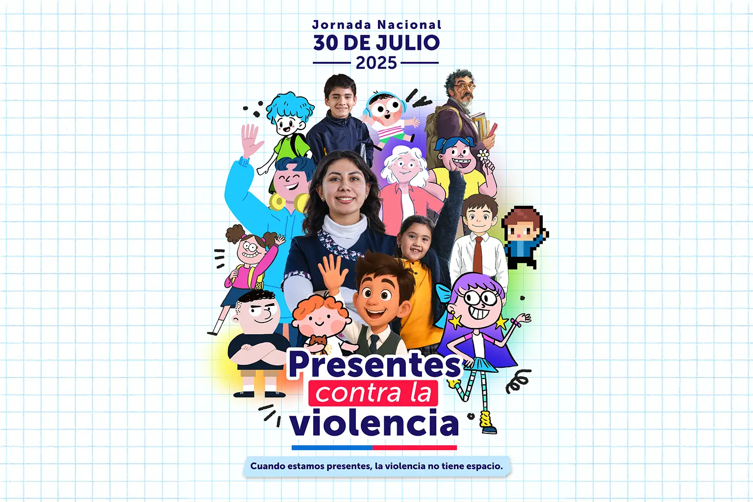 Mineduc lanza jornada nacional "Presentes contra la Violencia"