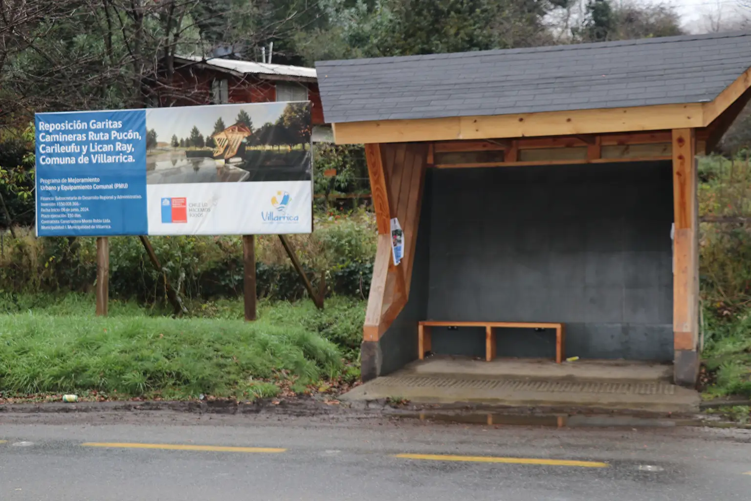 Municipalidad de Villarrica invertirá $54 millones en 7 nuevas garitas peatonales