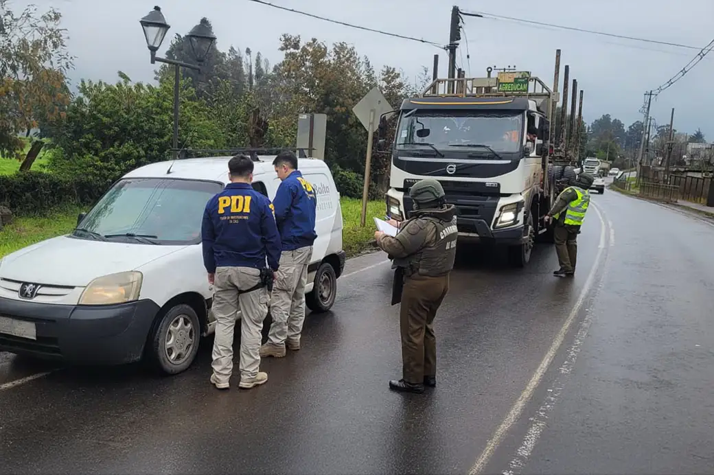 337 detenidos en La Araucanía tras operativo conjunto de Carabineros y PDI