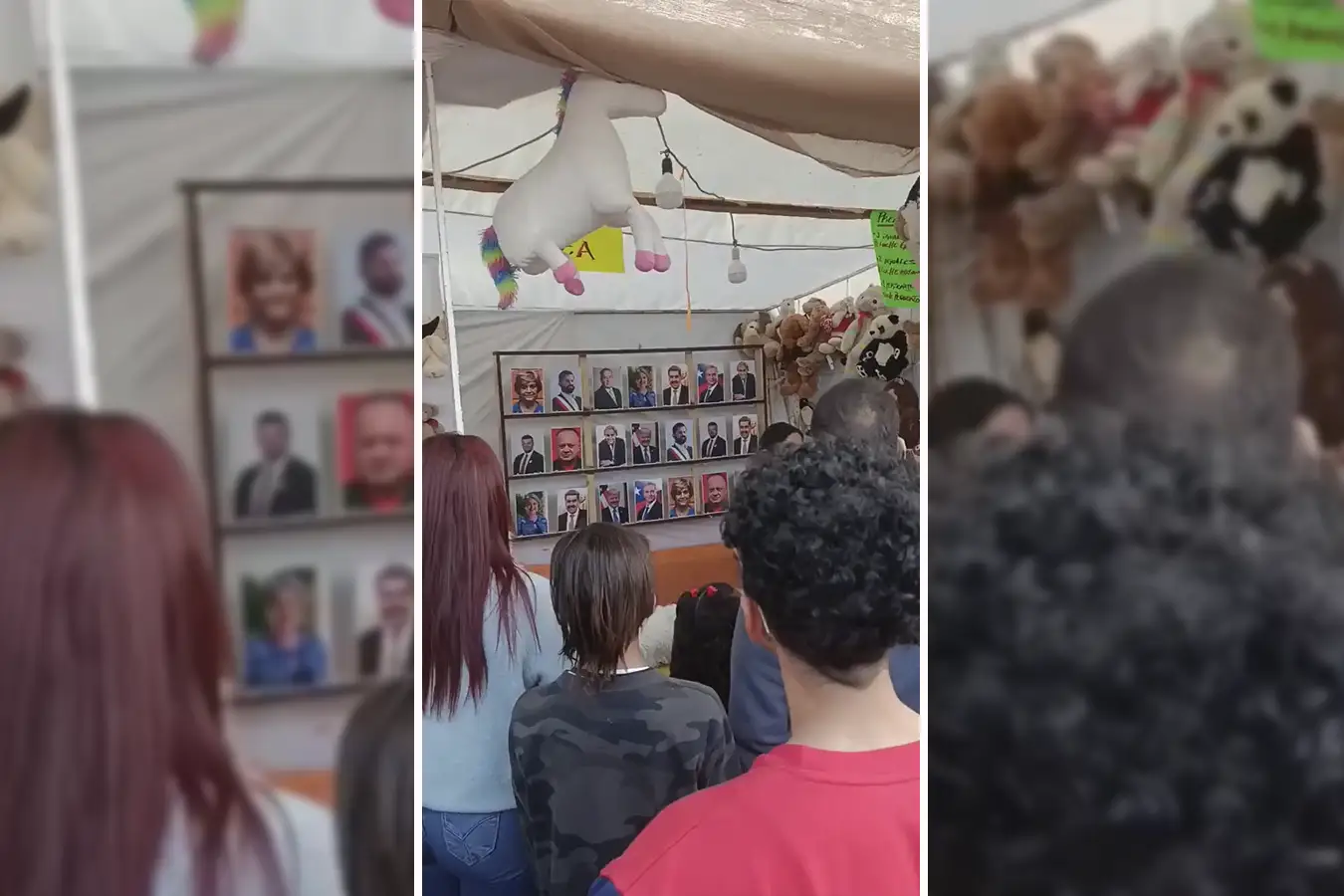 Transformación del juego 'Tiro al blanco': Ahora con rostros de políticos famosos