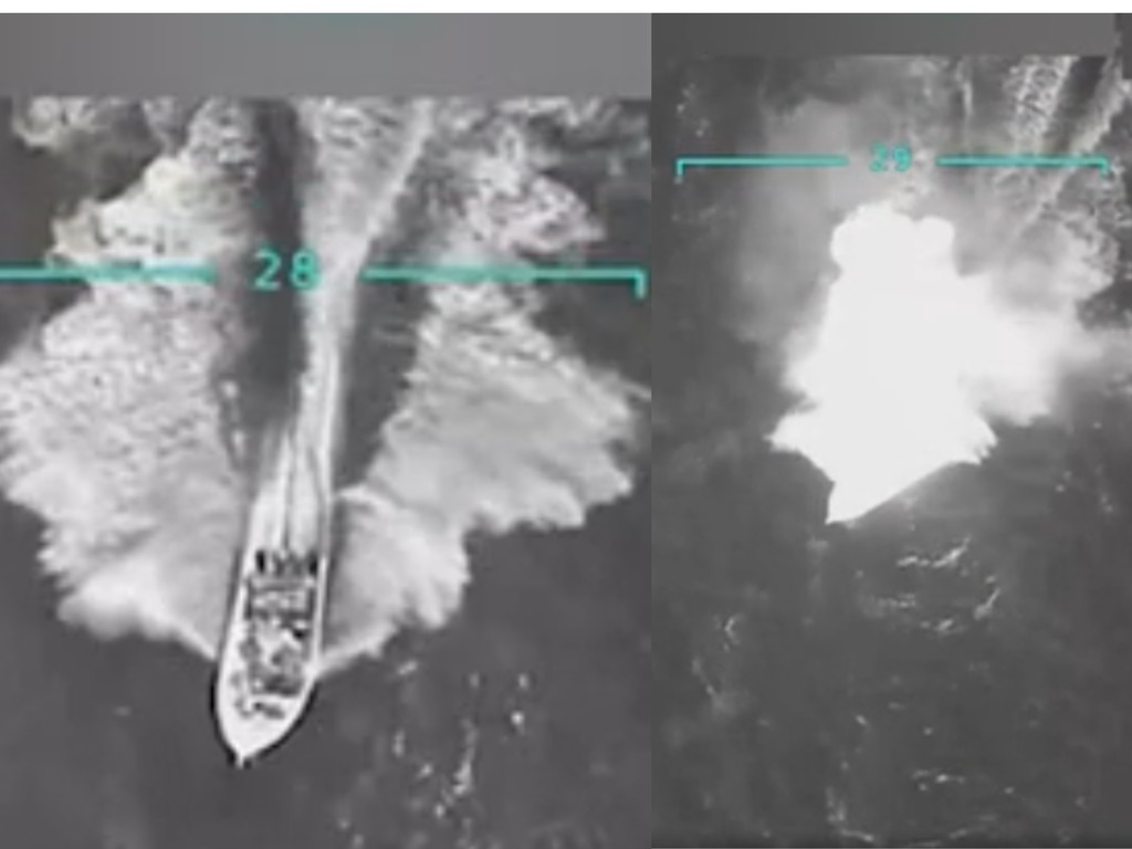 Trump revela video de ataque de EE.UU. a narcotraficantes del Tren de Aragua