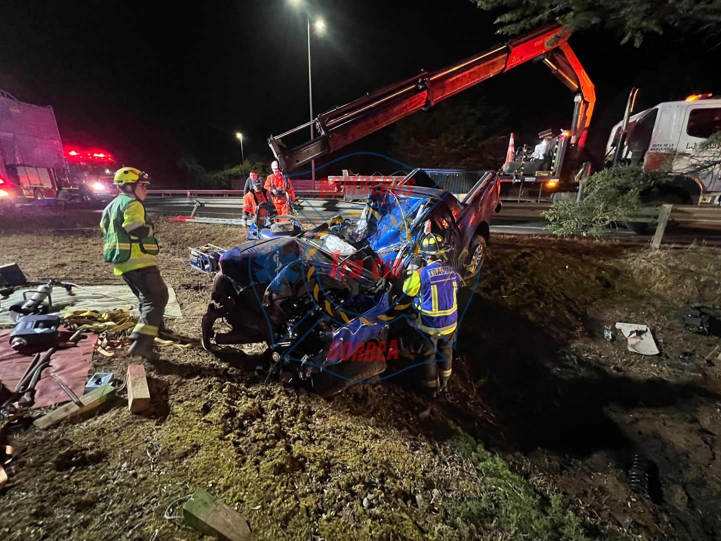 Impactante accidente en Ruta 5 Sur provoca la muerte de dos personas