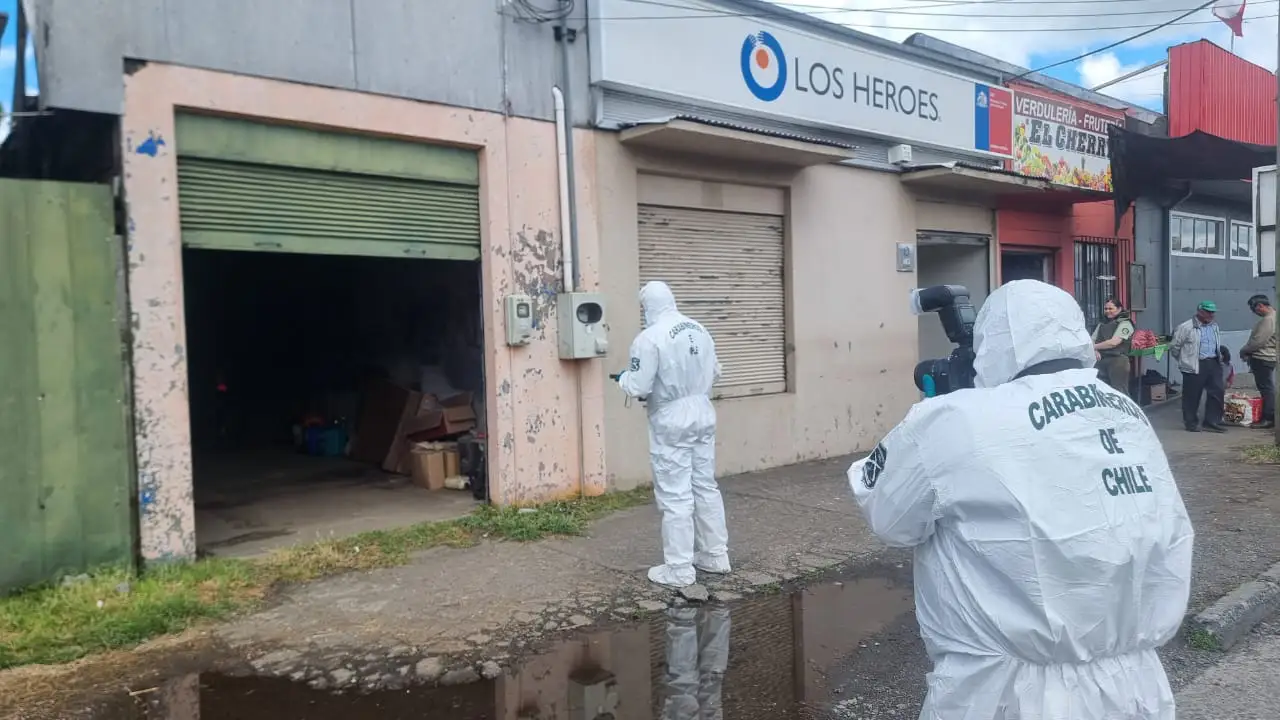 Robo frustrado en Cunco: Carabineros detiene a sujeto que intentó abrir caja fuerte