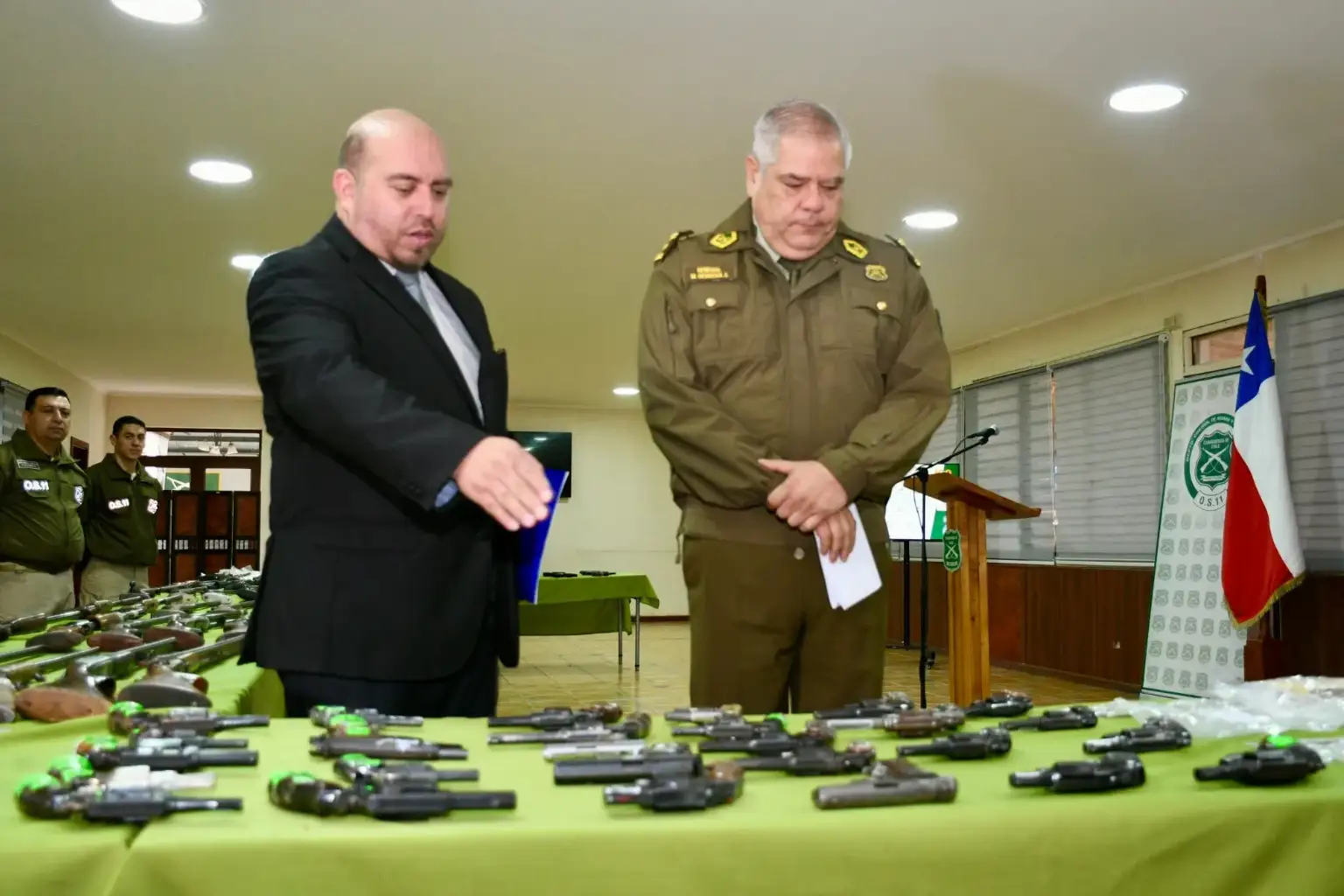 Incautación de armas en La Araucanía aumenta 64,7% según balance de Carabineros