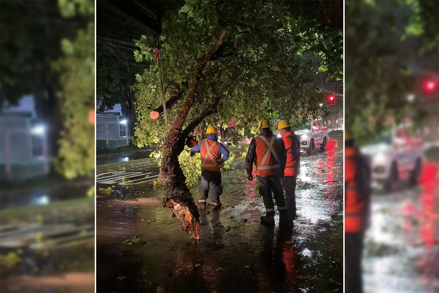 Sistema frontal en Temuco moviliza a 42 funcionarios municipales durante la noche del sábado y madrugada del domingo