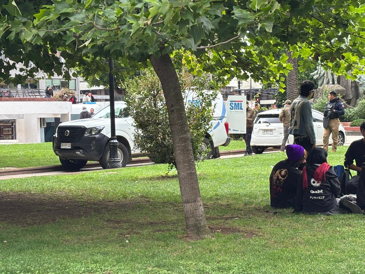 Asfixia en Plaza de Armas de Temuco deja a una mujer fallecida