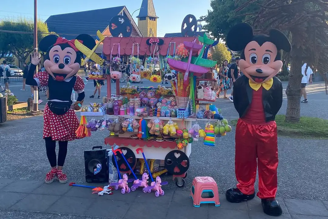 Minnie de Pucón relata hostigamiento y pide mayor seguridad en la plaza