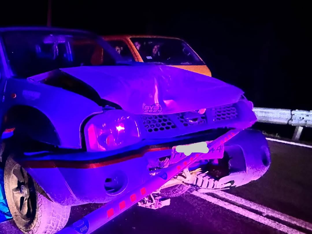 Voluntarios de Bomberos de Temuco respondieron al atropello fatal en ruta Temuco a Cholchol.