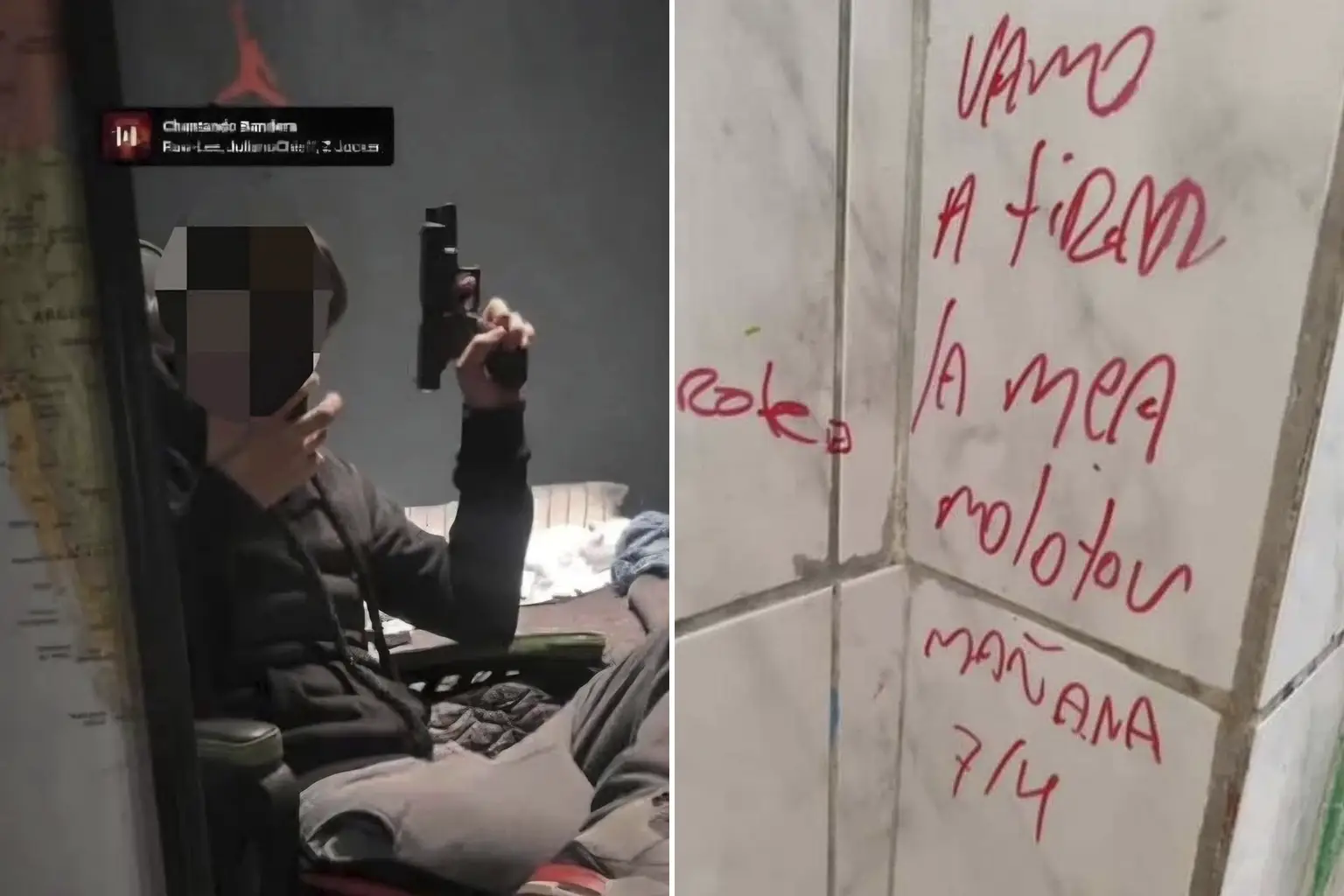 Fotos con armas y mensajes de amenaza desatan alarma en el Liceo Camilo Henríquez de Temuco