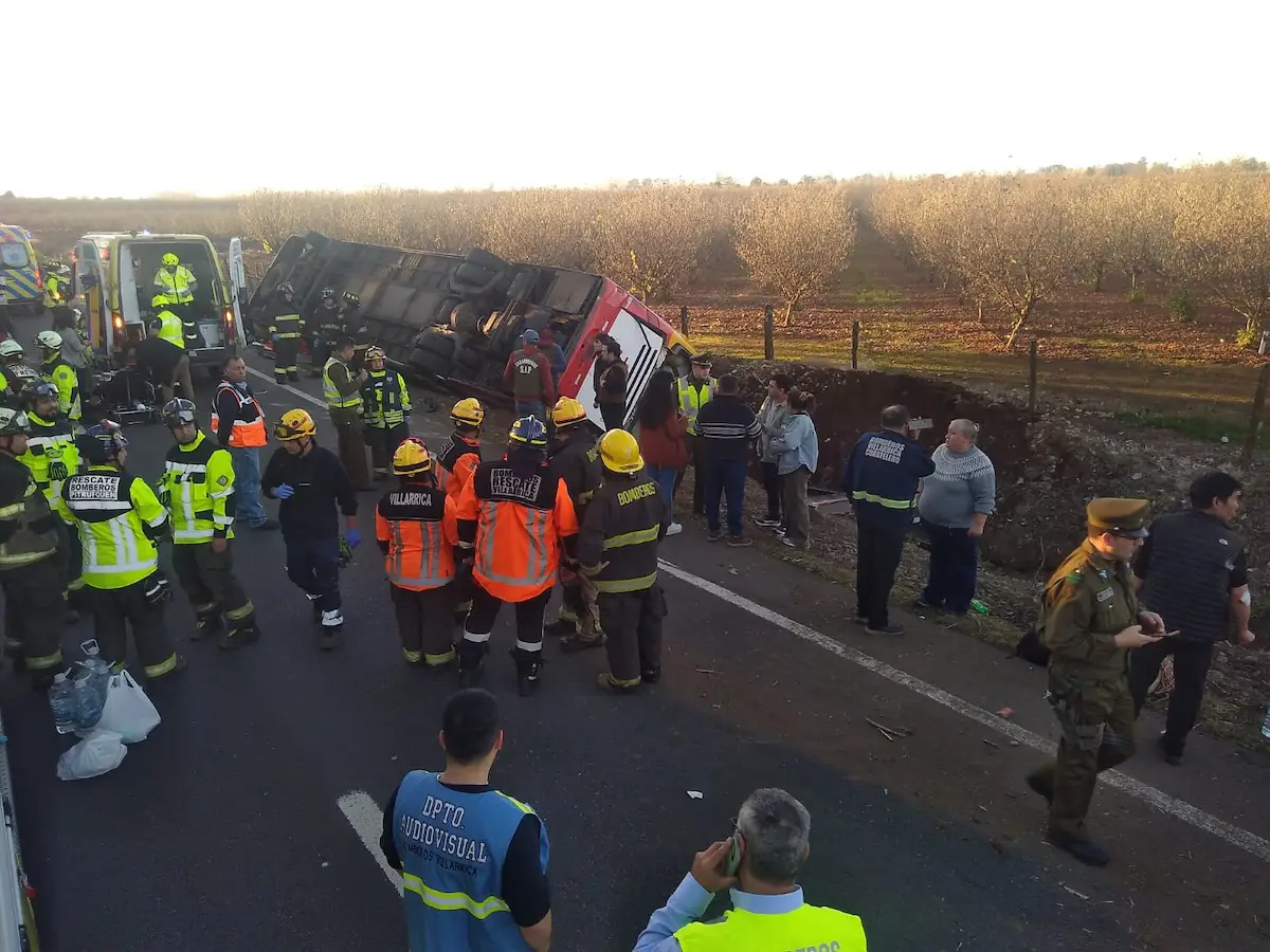 Conductor del bus JAC queda detenido tras fatal accidente en ruta Freire Villarrica