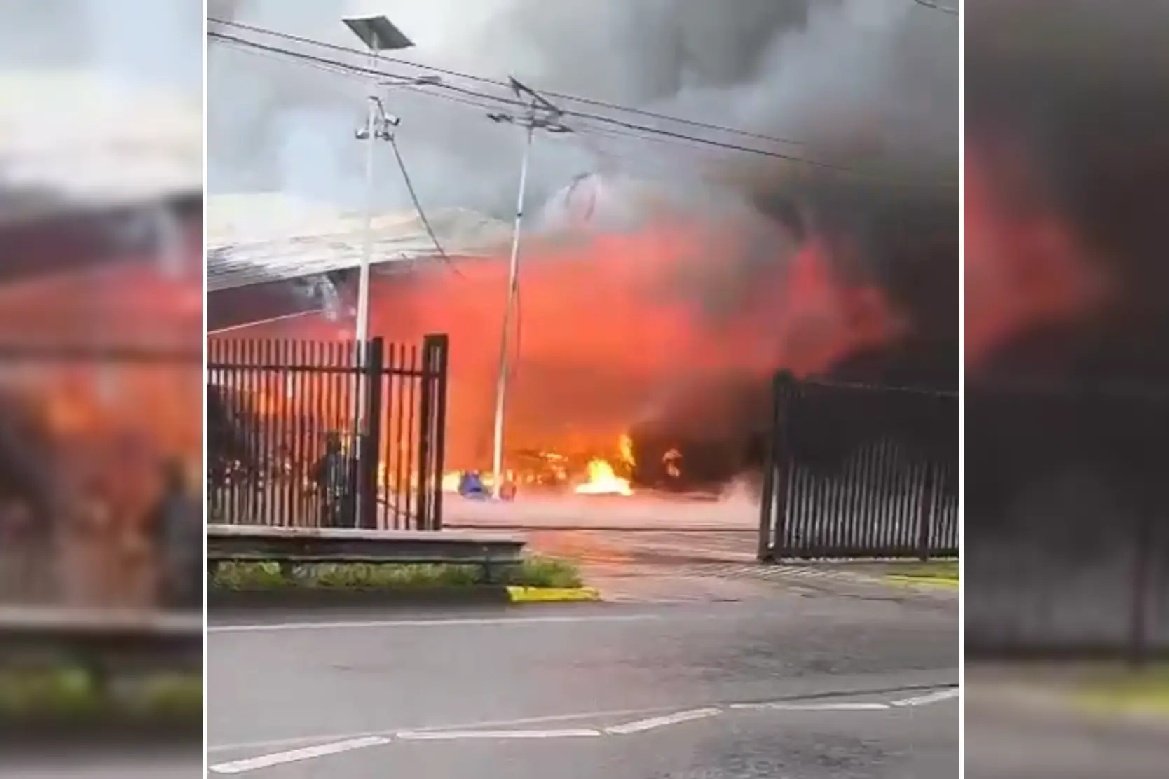 Incendio en Pitrufquén moviliza a Bomberos por emergencia en mall chino