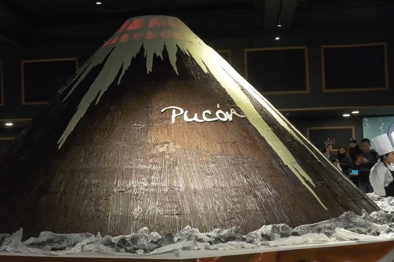 volcán de chocolate