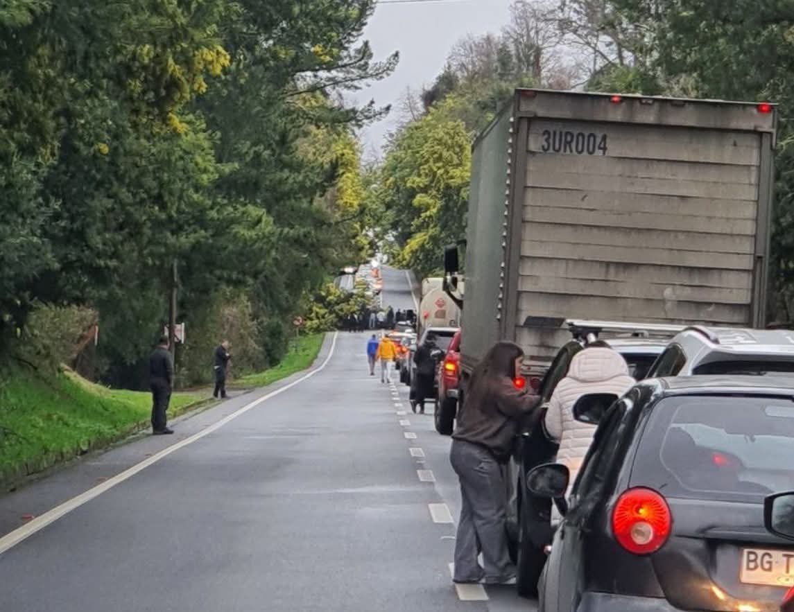 Colisión en Ruta Freire Villarrica