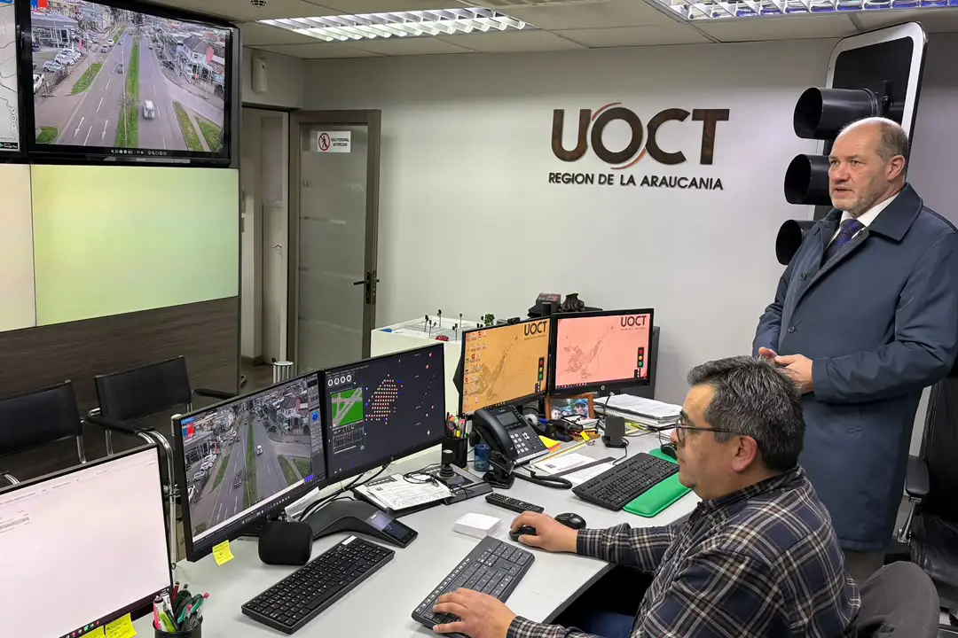 sistema de control de tránsito, La Araucanía, UOCT, seguridad vial, semáforos, Ministerio de Transportes, Francisco Ljubetic